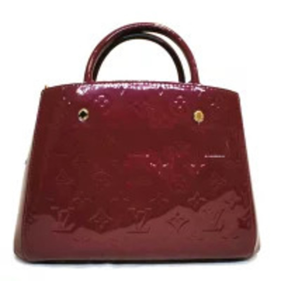Louis Vuitton Handbags - LOUIS VUITTON Montaigne Vernis Rose Pink Indien